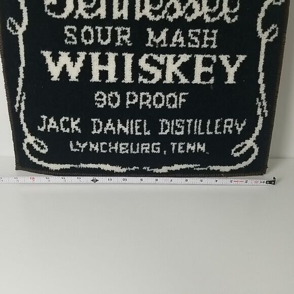RARE VTG Jack Daniels Old No. 7 Rug 17x27 inch Tenn. Whiskey 90 Proof Door Mat - Picture 3 of 7
